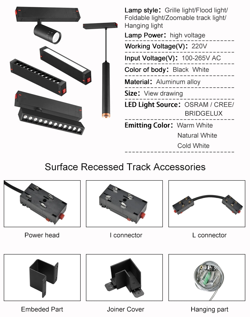 High-Performance Multi-Head LED Track Lighting Solution Tuya/Mijia Intelligent Smart Control